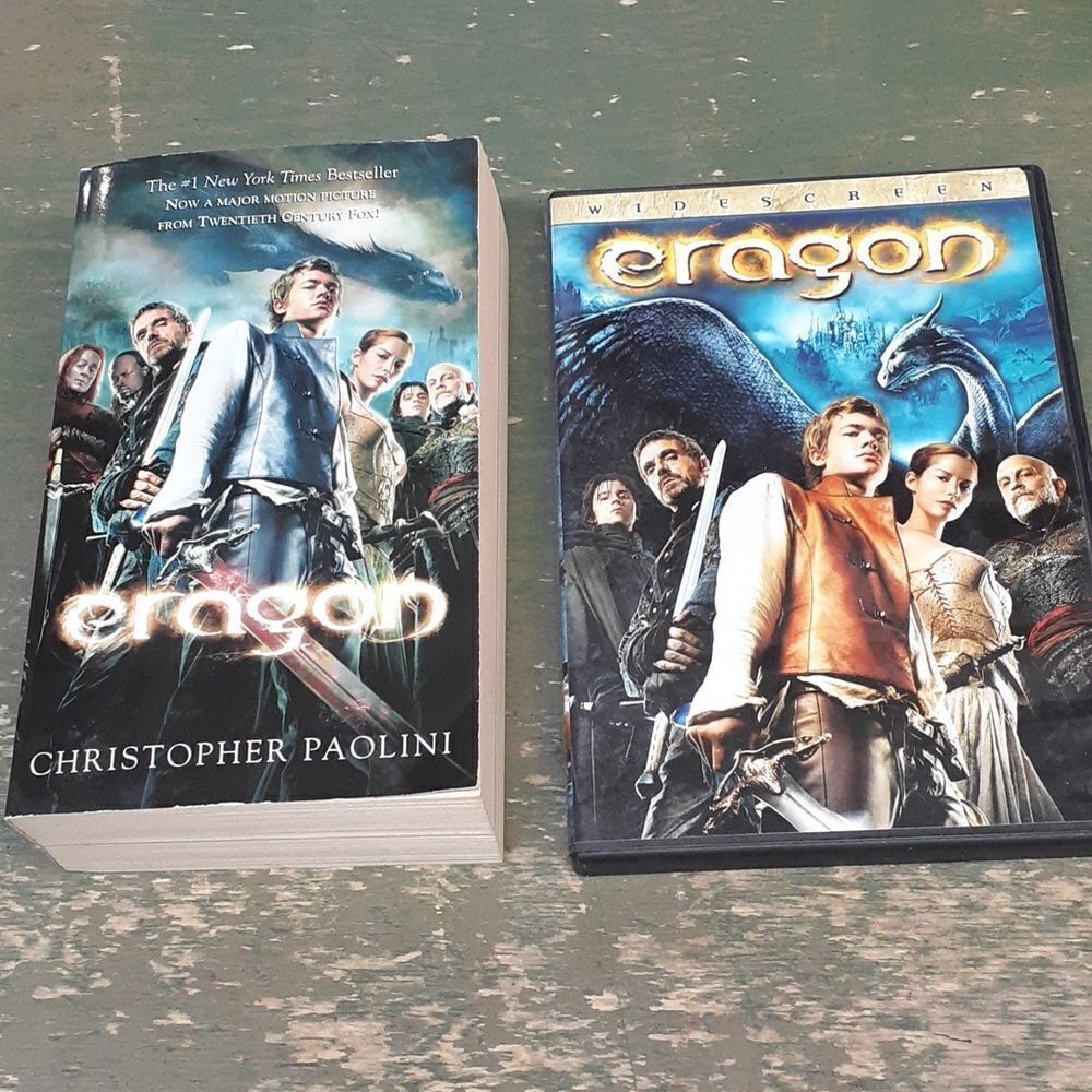 Bundle of "Eragon" book and DVD‎